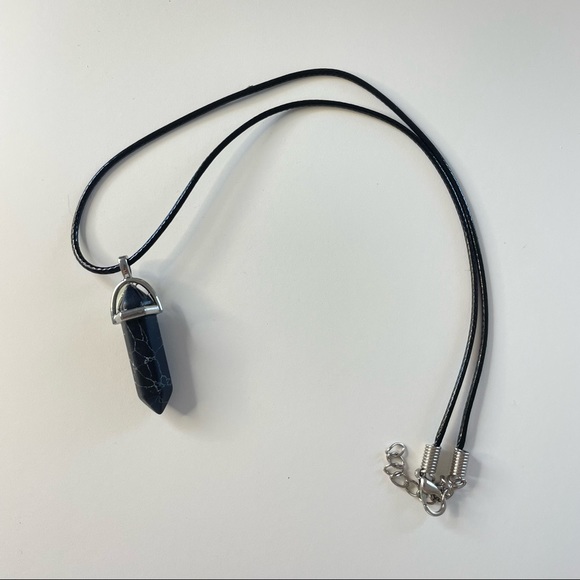 Black Tourmaline Stone Necklace - Picture 3 of 3